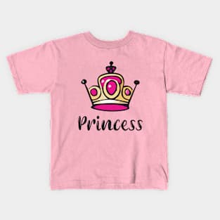 Royal Princess Crown Kids T-Shirt